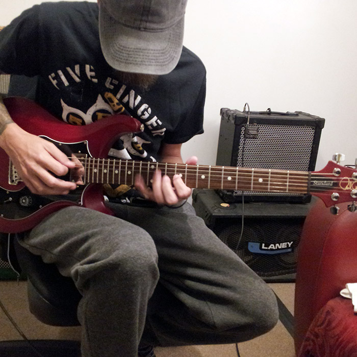 Guitar student Tom from Kent